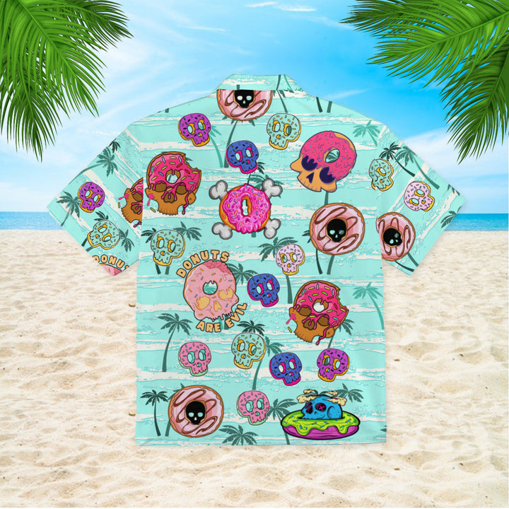 Donuts Are Evil Summer Tropical Hawaiian Shirt | For Men & Women | HW331-BehighStyle