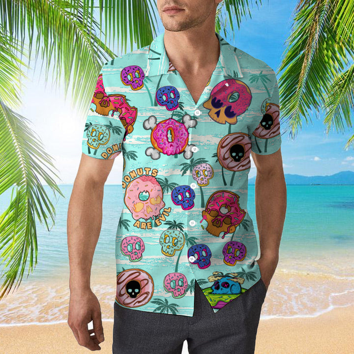 Donuts Are Evil Summer Tropical Hawaiian Shirt | For Men & Women | HW331-BehighStyle