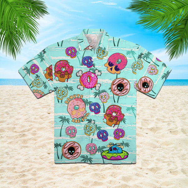 Donuts Are Evil Summer Tropical Hawaiian Shirt | For Men & Women | HW331-BehighStyle