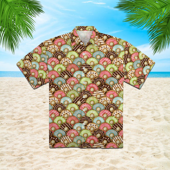 Donuts Pattern Hawaiian Shirt | For Men & Women | HW938-BehighStyle