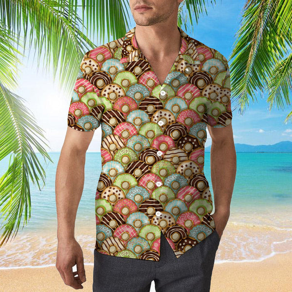 Donuts Pattern Hawaiian Shirt | For Men & Women | HW938-BehighStyle