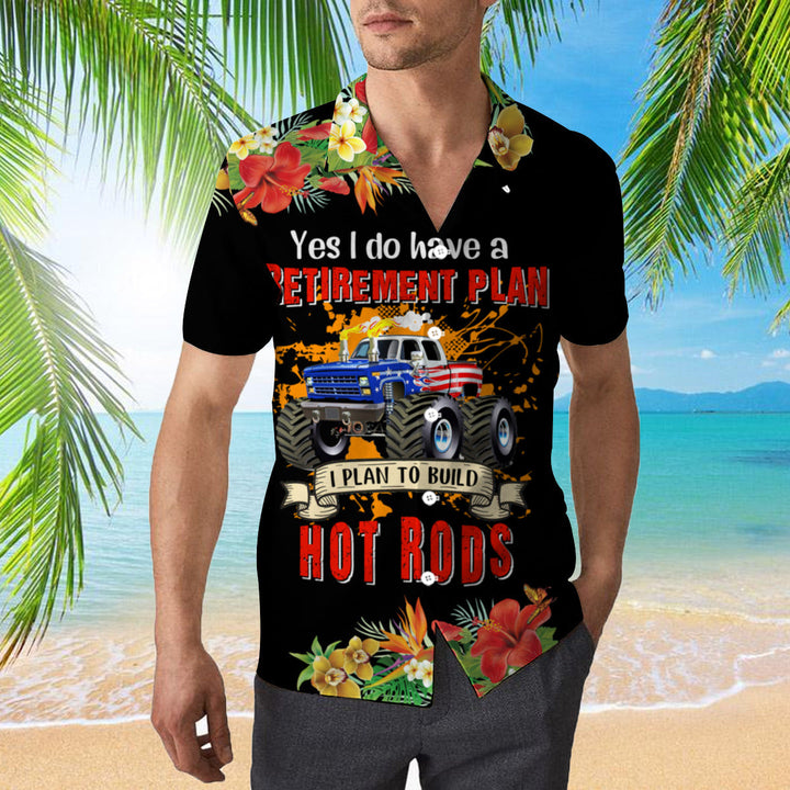 Drag Racing Retirement Plan To Build Hot Rods Hawaiian Shirt | For Men & Women | HW351-BehighStyle