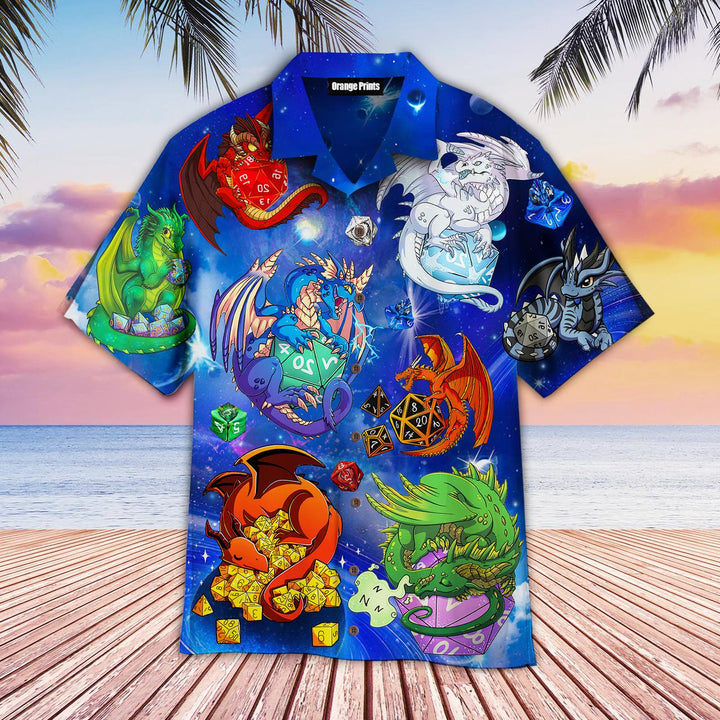 Dragon Dice Galaxy Hawaiian Shirt | For Men & Women | HW2108-BehighStyle