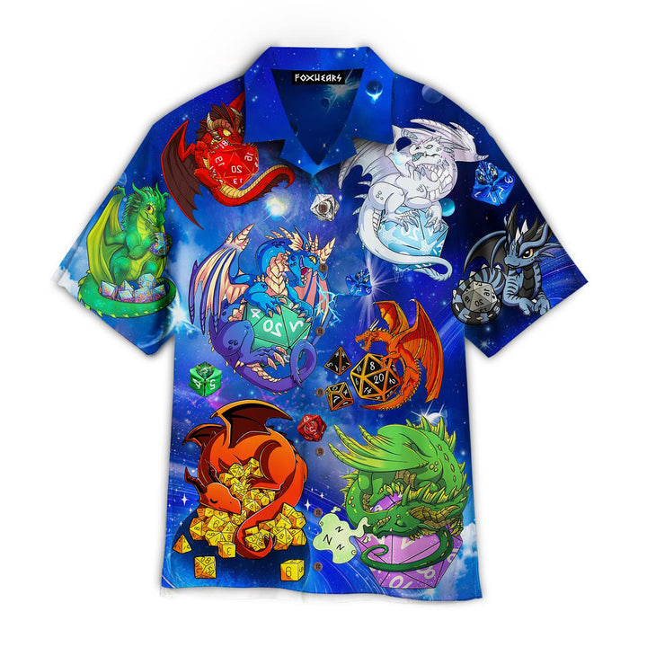 Dragon Dice Galaxy Hawaiian Shirt | For Men & Women | HW2108-BehighStyle