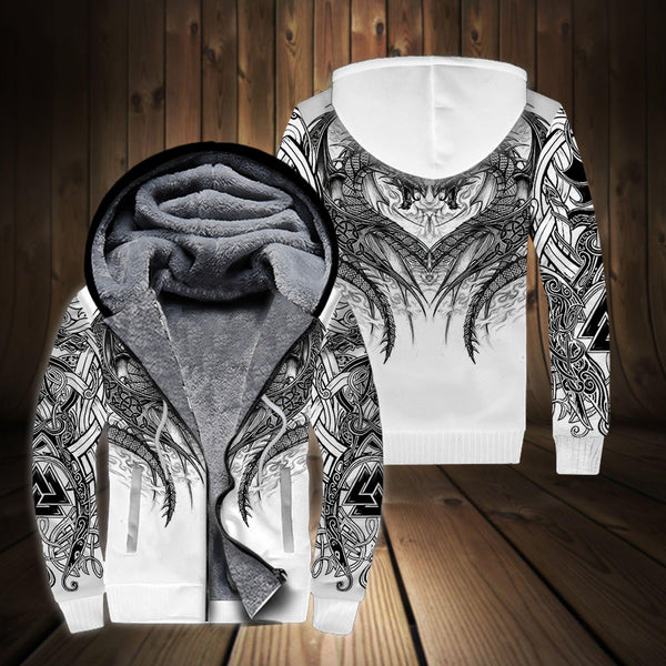 Dragon Fleece Fleece Zip Hoodie All Over Print | FZ109