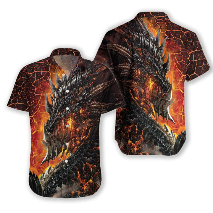 Dragon Lava Hawaiian Shirt | For Men & Women | HW630-BehighStyle