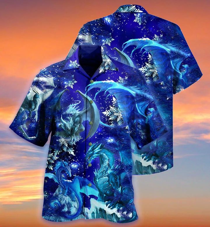 Dragon Merry Christmas Hawaiian Shirt | For Men & Women | HW713-BehighStyle