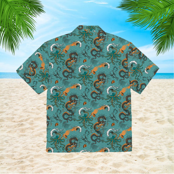 Dragon Octopus And Sea Voyages Hawaiian Shirt | For Men & Women | HW399-BehighStyle