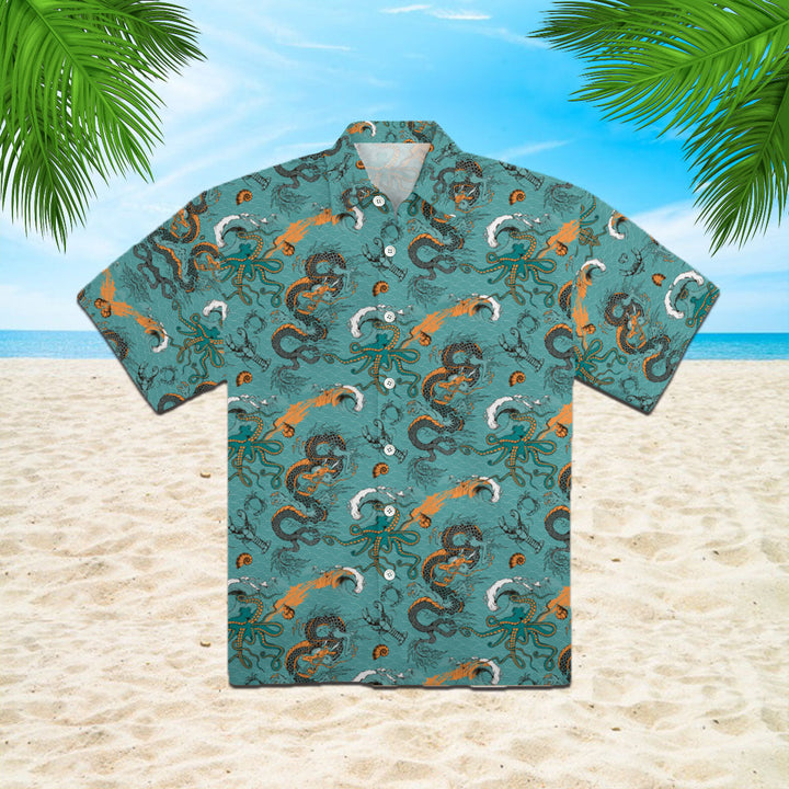 Dragon Octopus And Sea Voyages Hawaiian Shirt | For Men & Women | HW399-BehighStyle