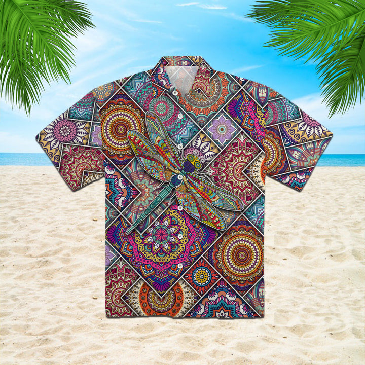 Dragonfly Mandala Hawaiian Shirt | For Men & Women | HW1008-BehighStyle