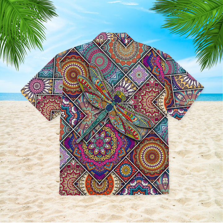 Dragonfly Mandala Hawaiian Shirt | For Men & Women | HW1008-BehighStyle