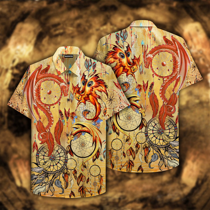 Dragons Native Dreamcatcher Hawaiian Shirt | For Men & Women | HW2279-BehighStyle