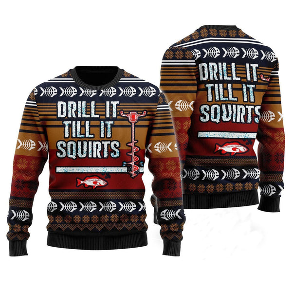 Drill it till it squirts Ugly Christmas Sweater | Adult | US2316