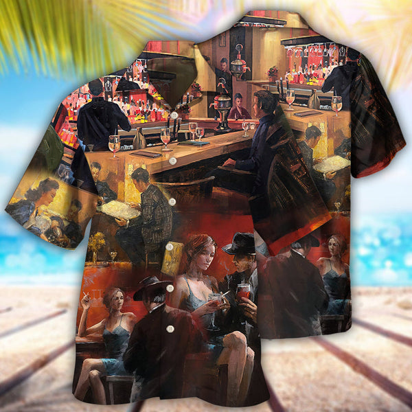 Wine Drinking Wine Overnight With Friends Hawaiian Shirt | HW3472