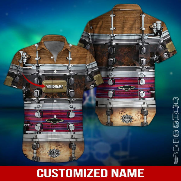 Drum Custom Name Hawaiian Shirt | For Men & Women | HN618-BehighStyle