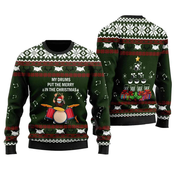 Drummer Ugly Christmas Sweater | Adult | US2206