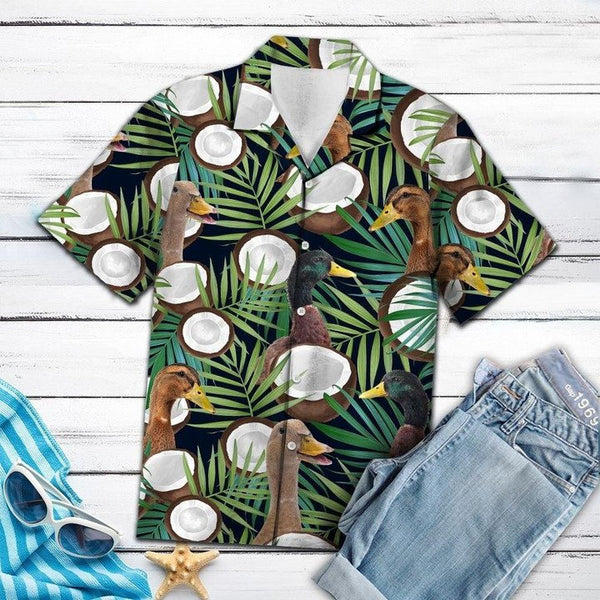 Duck Coconut Tropical Hawaiian Shirt | HW3002