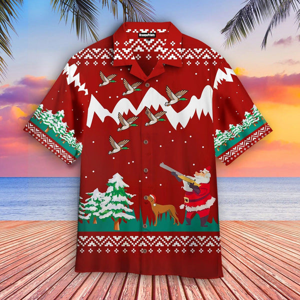 Duck Hunting Christmas Is Coming Hawaiian Shirt | For Men & Women | HW2785-BehighStyle