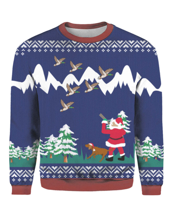 Duck Hunting Christmas Ugly Christmas Sweater | For Men & Women | Adult | US1564-BehighStyle