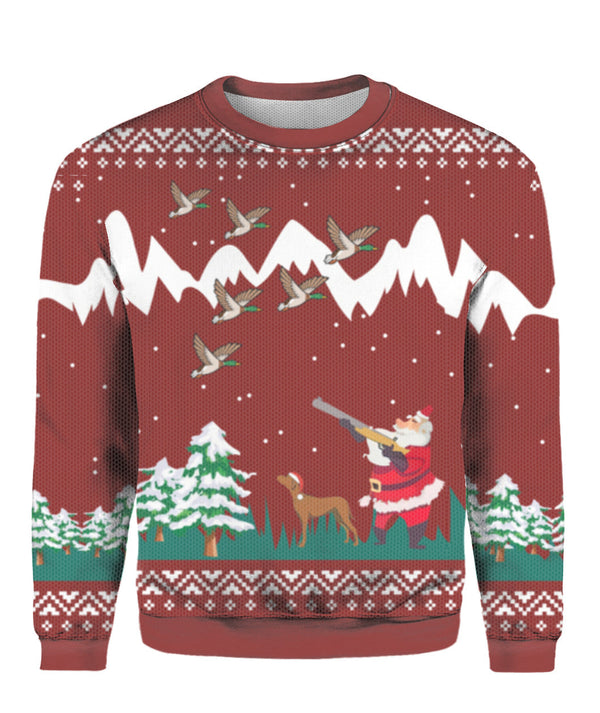 Duck Hunting Christmas Ugly Christmas Sweater  | For Men & Women | UH1044