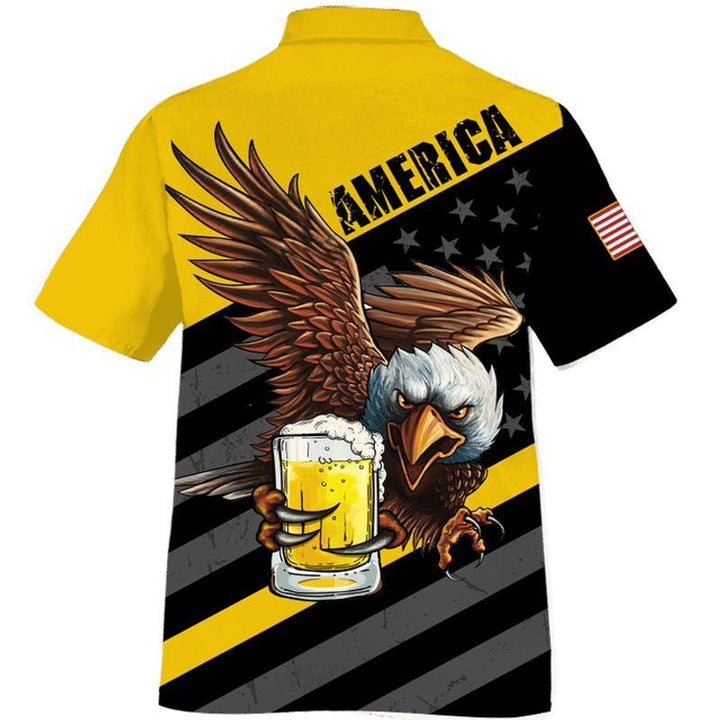 Eagle America Beer Aloha Hawaiian Shirt | For Men & Women | HW868-BehighStyle