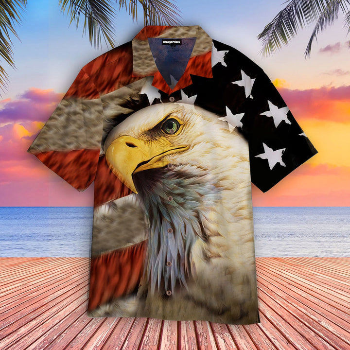 Eagle Patriot American Flag Hawaiian Shirt | For Men & Women | HW1681-BehighStyle