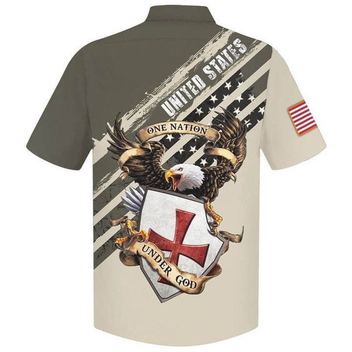 Eagle Patriot Knight Templar Hawaiian Shirt | For Men & Women | HW1718-BehighStyle