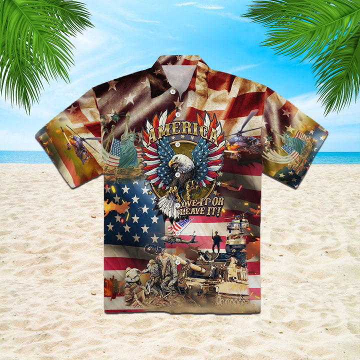 Eagle Patriotic God Bless America Hawaiian Shirt | For Men & Women | HW1656-BehighStyle