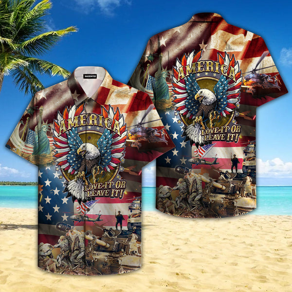 Eagle Patriotic God Bless America Hawaiian Shirt | For Men & Women | HW1656-BehighStyle