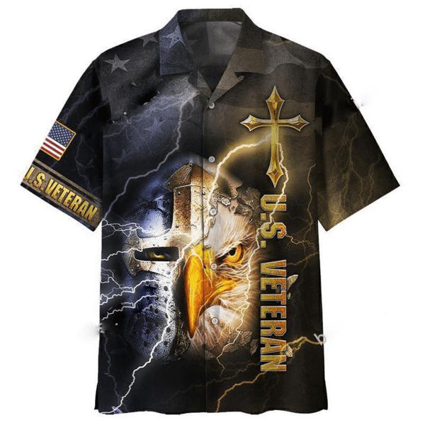Eagle Thunder U.S Veteran Hawaiian Shirt | HW3208