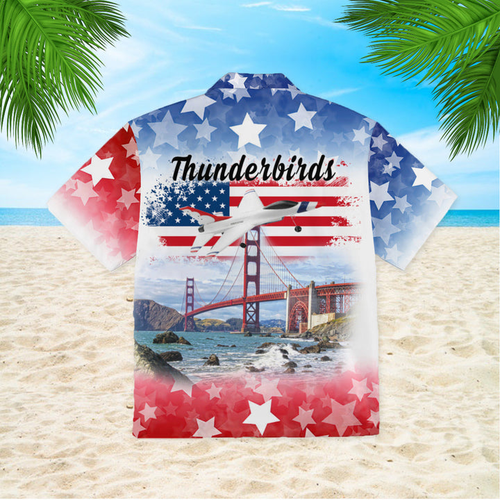 Eagle Thunderbirds USAF Air Independence Day Happy The 4th Of July Hawaiian Shirt | For Men & Women | HW306-BehighStyle