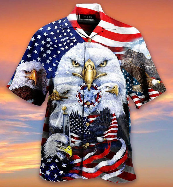 Eagles Patriotism American Sky Hawaiian Shirt | For Men & Women | HW1664-BehighStyle