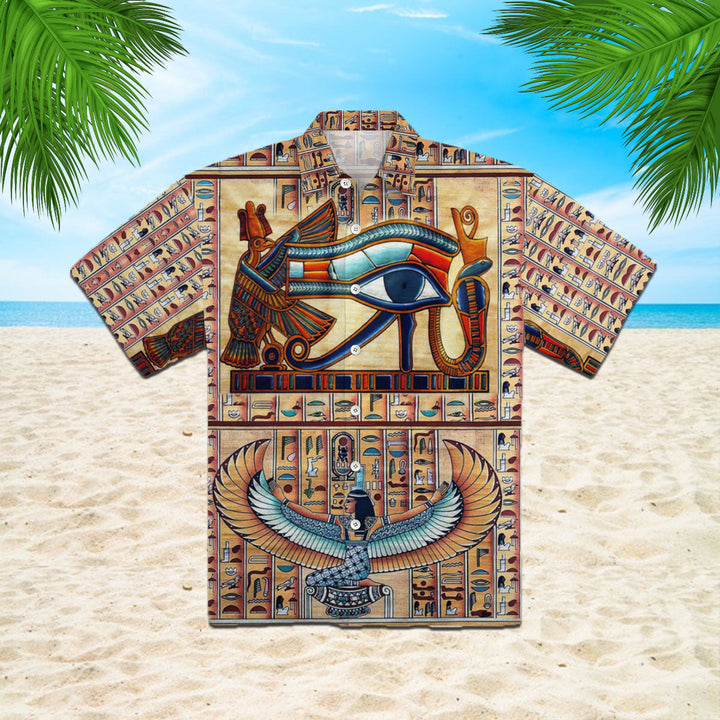 Egyptian Eye Of Horus God Hawaiian Shirt | For Men & Women | HW2438-BehighStyle