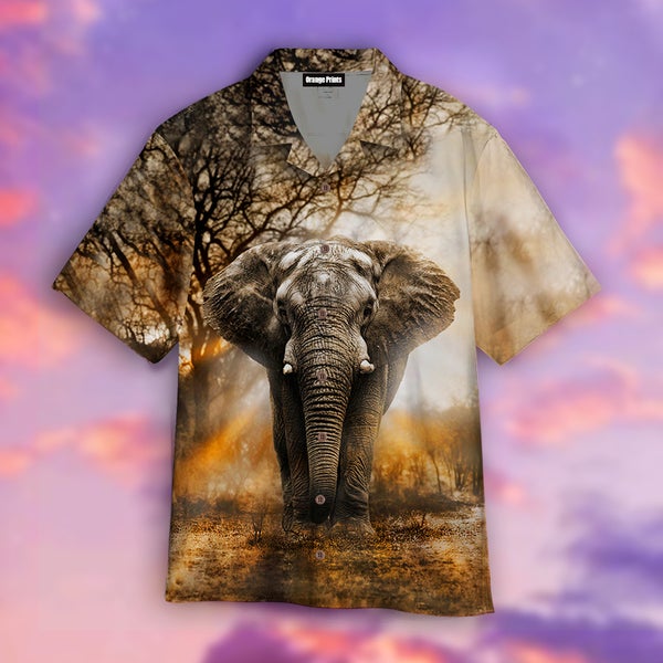 Elephant 3D Hawaiian Shirt | For Men & Women | HW289-BehighStyle