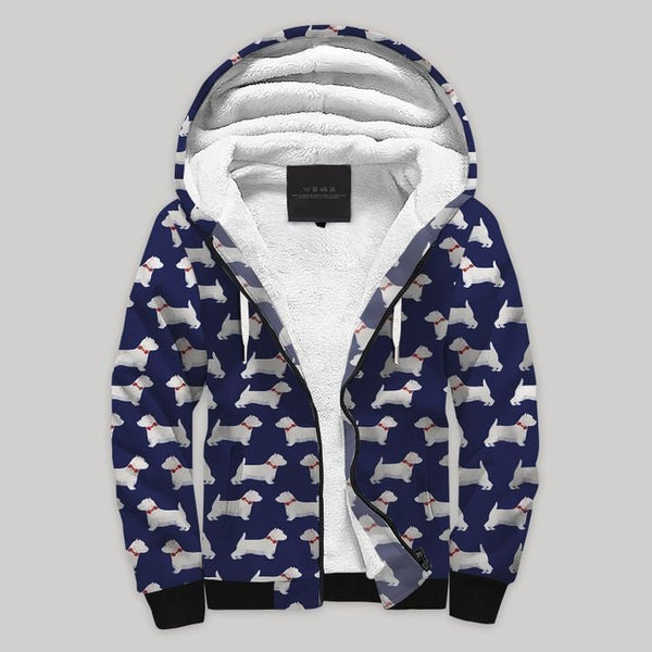 Elephant Fleece Zip Hoodie All Over Print | FZ900