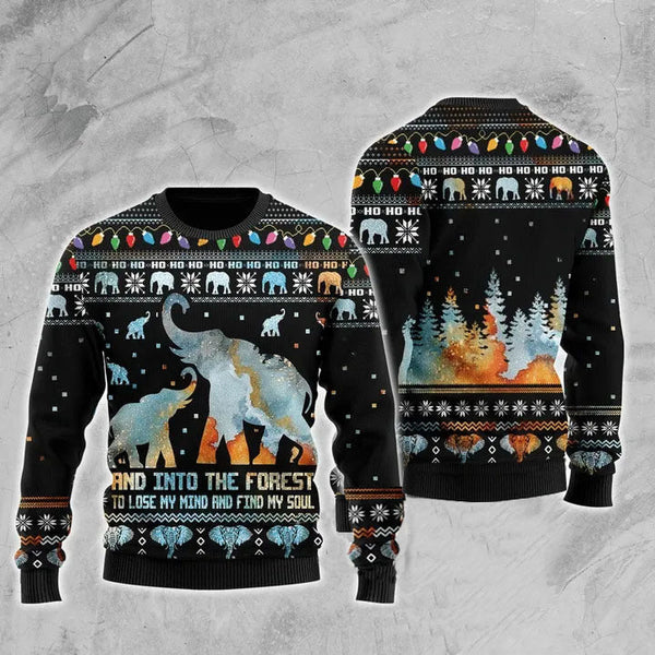 Elephant Ugly Christmas Sweater | Adult | US2192