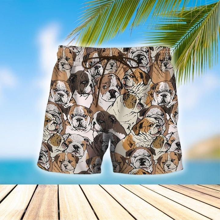 English Bulldog Hawaiian Shirt Set | For Men & Women | HS146-BehighStyle