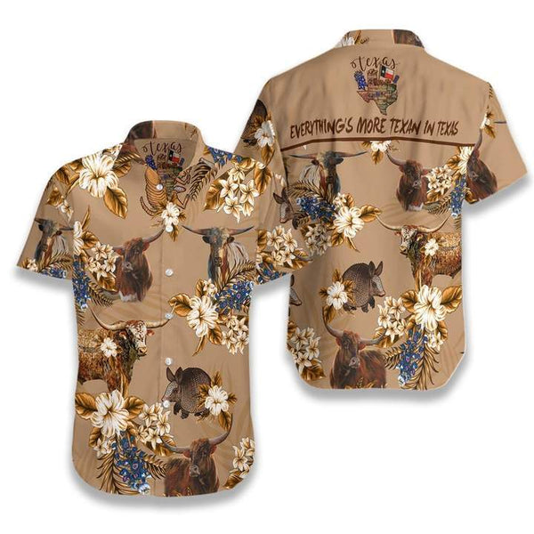 Everything Is More Texan In Texas Hawaiian Shirt | HW3461