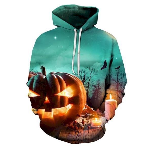 Evil Pumpkin Green Halloween 3D All Over Print | For Men & Women | Adult | HP2098-BehighStyle