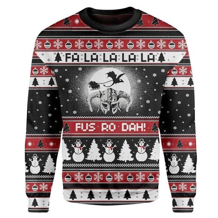 Fa La La La Snowman Tree Xmas Ugly Christmas Sweater | For Men & Women | Adult | US1249-BehighStyle