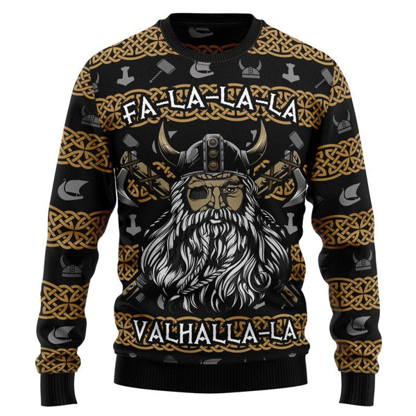 Fa-la-la-Valhalla Viking Ugly Christmas Sweater | Adult | US2252