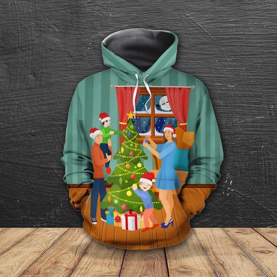 Family Christmas 3D All Over Print | Adult | HP2402