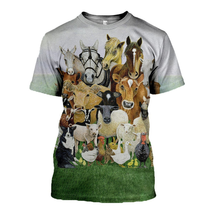 Farm Animal 3D All Over Print | For Men & Women | Adult | HP1343-BehighStyle