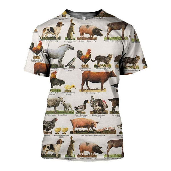 Farm Animal Lovers 3D All Over Print | For Men & Women | Adult | HP1351-BehighStyle