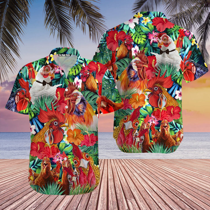 Farm Chicken Loves Summer Hawaiian Shirt | For Men & Women | HW1566-BehighStyle