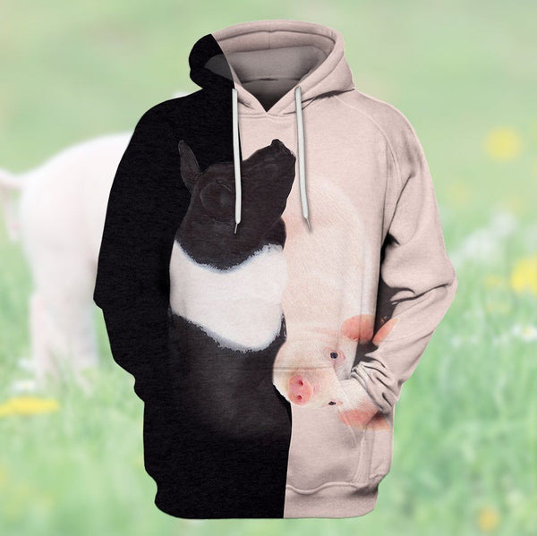 Farmer Black Pink Pig 3D All Over Print | Adult | HP2356