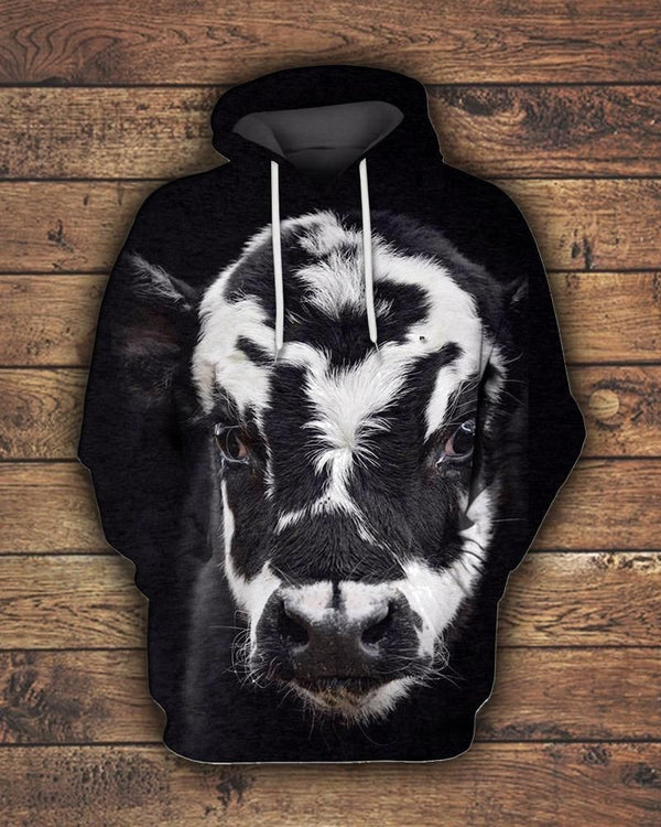 Farmer Cow Black 3D All Over Print | Adult | HP2263