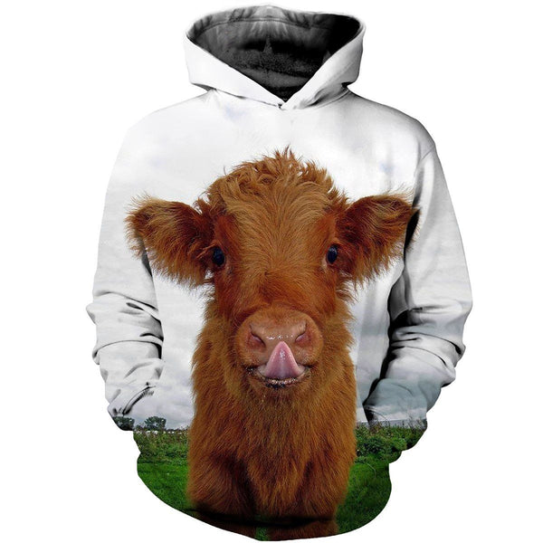Farmer Cow On The Grass 3D All Over Print | Adult | HP2311