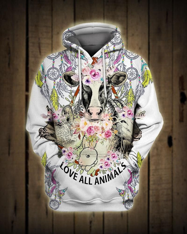 Farmer Love All Animals Colorful Vintage 3D All Over Print | For Men & Women | Adult | HP1350-BehighStyle