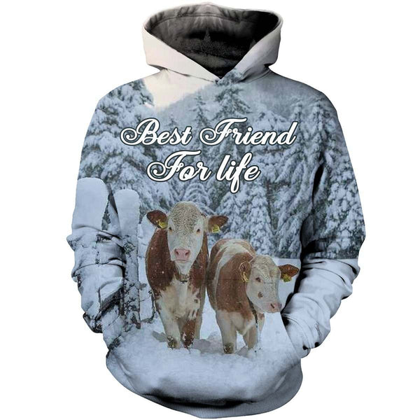 Farmer Raising Cows Best Friend For Life 3D All Over Print | Adult | HP2313
